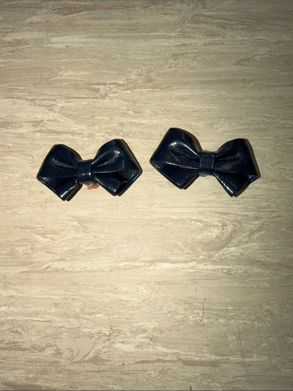 Classic Black Bow Shoe Clips - Set of 2